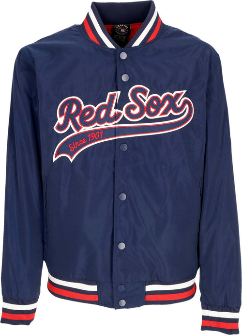 FANATICS-BRANDED-Giubbotto-Bomber-Uomo-Mlb-Sateen-Jacket-Bosred-Original-Team-Colors-da-uomo
