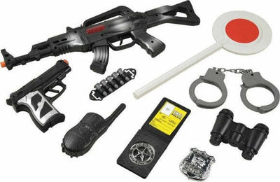 Fantastico-Playset-Di-Armi-Polizia-Poliziotto-Gioco-Di-Ruolo-In-Palstica