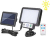 Faretto-10W-Lampada-56-LED-SMD-con-Pannello-Solare-Sensore-Telecomando-Esterno-ip65
