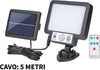 Faretto-10W-Lampada-56-LED-SMD-con-Pannello-Solare-Sensore-Telecomando-Esterno-ip65