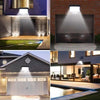 Faretto-10W-Lampada-56-LED-SMD-con-Pannello-Solare-Sensore-Telecomando-Esterno-ip65