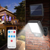 Faretto-10W-Lampada-56-LED-SMD-con-Pannello-Solare-Sensore-Telecomando-Esterno-ip65