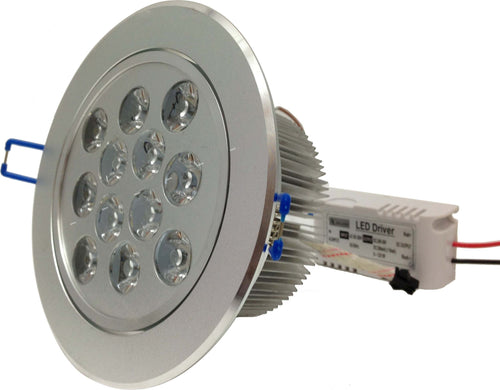 FARETTO 12 LED 12W AD INCASSO ORIENTABILE SPOT LUCE A MOLLA CON ALETTE DRIVER  Trade Shop italia - Napoli, Commerciovirtuoso.it