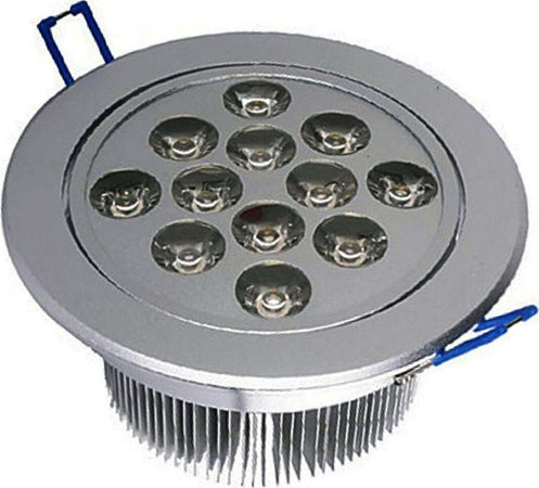 FARETTO 12 LED 12W AD INCASSO ORIENTABILE SPOT LUCE A MOLLA CON ALETTE DRIVER  Trade Shop italia - Napoli, Commerciovirtuoso.it