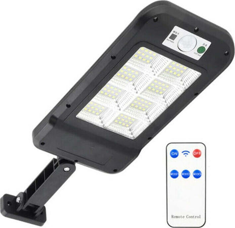 FARETTO-128LED-DA-ESTERNO-CON-PANNELLO-SOLARE-SENSORE-DI-MOVIMENTO-LAMPIONE-IP65