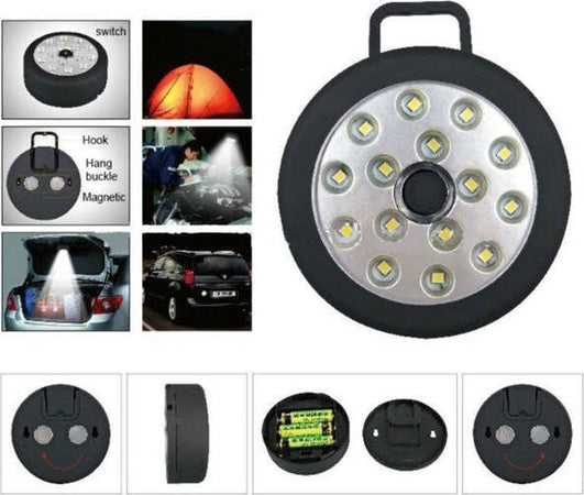 Faretto 15 Led Smd Punto Luce Armadio Batterie Lampada Plafoniera Casa Emergenza Illuminazione/Illuminazione per interni/Lampadari lampade a sospensione e plafoniere/Faretti da soffitto Trade Shop italia - Napoli, Commerciovirtuoso.it
