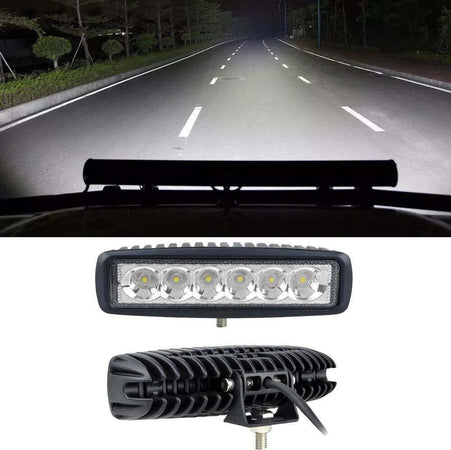 Faretto 18W 6 LED 12V Luce Fredda 6000K 60° IP67 per FUORISTRADA BARCHE 1770lm Illuminazione/Illuminazione per esterni/Proiettori Zencoccostore - Formia, Commerciovirtuoso.it
