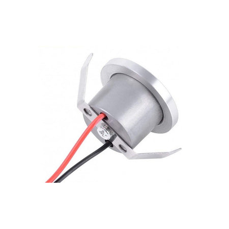 Faretto 1w Led Incasso A Soffitto Ip20 Argento Mini Spot Segnapassi Luce Fredda 00243