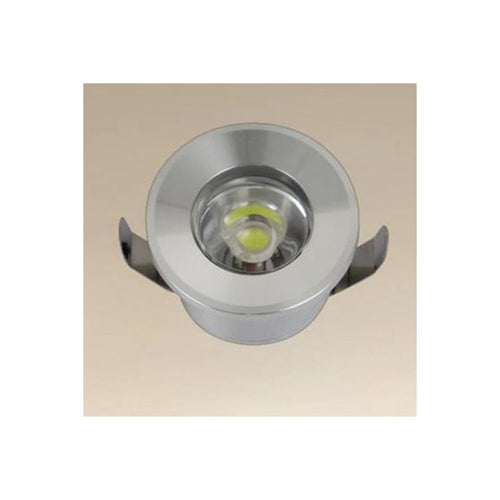 Faretto 1w Led Incasso A Soffitto Ip20 Argento Mini Spot Segnapassi Luce Fredda 00243