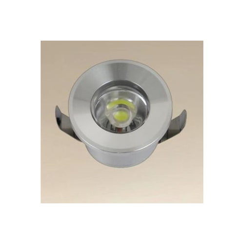 Faretto 1w Led Incasso A Soffitto Ip20 Argento Mini Spot Segnapassi Luce Naturale 00250