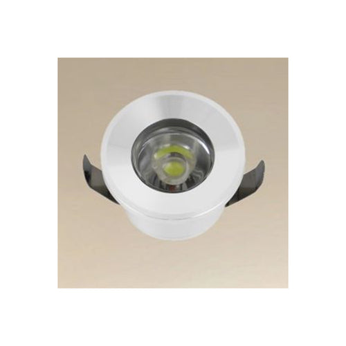 Faretto 1w Led Incasso A Soffitto Ip20 Bianco Mini Spot Segnapassi Luce Calda 00229