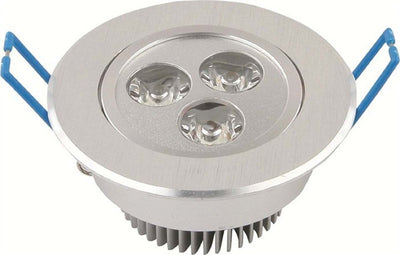 FARETTO 3 LED 3 W AD INCASSO CON ALETTE A MOLLA ROTONDO LUCE FREDDA O CALDA  Trade Shop italia - Napoli, Commerciovirtuoso.it