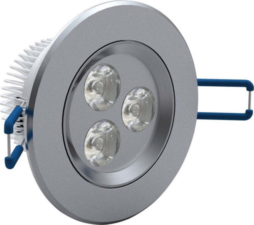 FARETTO 3 LED 3 W AD INCASSO CON ALETTE A MOLLA ROTONDO LUCE FREDDA O CALDA  Trade Shop italia - Napoli, Commerciovirtuoso.it