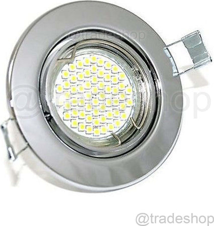 FARETTO 3 LED INCASSO DA SOFFITTO 3 W BIANCO CALDO ROTONDO TONDO SILVER ARGENTO  Trade Shop italia - Napoli, Commerciovirtuoso.it