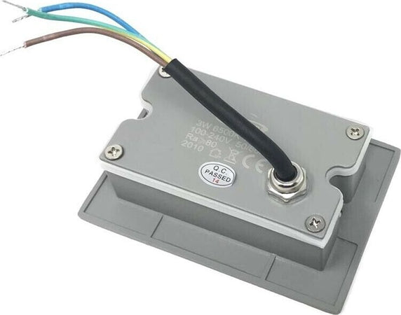 Faretto-3-W-Led-Luce-Calda-Segnapasso-Da-Muro-Scale-Giardino-Es49gc-Universo