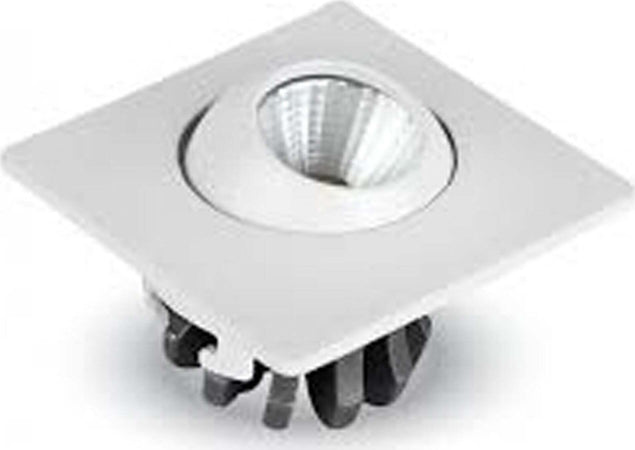 Faretto 3w Orientabile Quadrato Da Incasso Bianco Con Alette Per Cartongesso Illuminazione/Illuminazione per interni/Luci da incasso Trade Shop italia - Napoli, Commerciovirtuoso.it