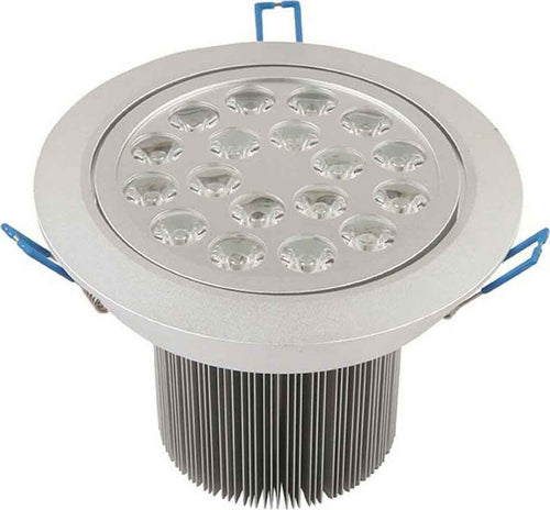 FARETTO A LED 18W AD DA INCASSO ORIENTABILE SPOT LUCE A MOLLE CON ALETTE DRIVER  Trade Shop italia - Napoli, Commerciovirtuoso.it