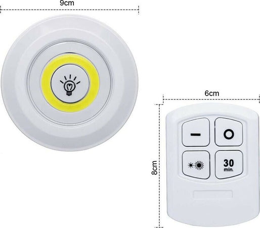 Faretto-A-Led-Cob-Luce-Bianca-3-Faretti-Con-Telecomando-Casa-Cucina-Negozio-Gloriashoponline
