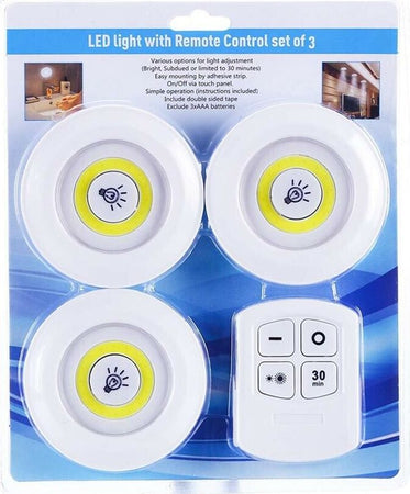 Faretto-A-Led-Cob-Luce-Bianca-3-Faretti-Con-Telecomando-Casa-Cucina-Negozio-Gloriashoponline