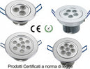 Faretto A Led Da Incasso Luce Calda O Fredda Per Controsoffitte In Cartongesso Illuminazione/Lampadine/Lampadine a LED Trade Shop italia - Napoli, Commerciovirtuoso.it