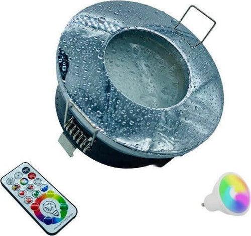 Faretto-A-Led-Da-Incasso-Per-Bagno-Box-Doccia-Lampada-Rgbw-10w-Gu10-Cromoterapia