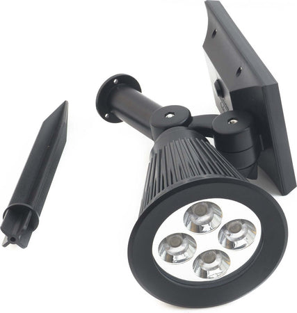 FARETTO A LED LUCE BIANCA CON PANNELLO A ENERGIA SOLARE PICCHETTO GIARDINO IP65 Illuminazione/Illuminazione per esterni/Proiettori Trade Shop italia - Napoli, Commerciovirtuoso.it