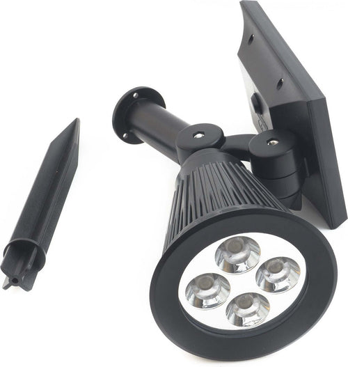 FARETTO A LED LUCE BIANCA CON PANNELLO A ENERGIA SOLARE PICCHETTO GIARDINO IP65 Illuminazione/Illuminazione per esterni/Proiettori Trade Shop italia - Napoli, Commerciovirtuoso.it