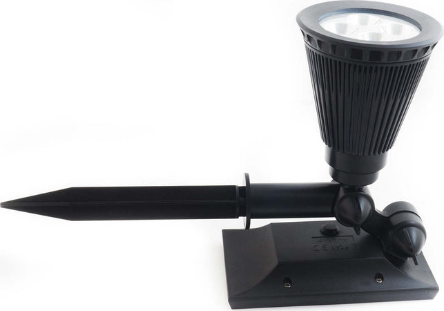 FARETTO A LED LUCE BIANCA CON PANNELLO A ENERGIA SOLARE PICCHETTO GIARDINO IP65 Illuminazione/Illuminazione per esterni/Proiettori Trade Shop italia - Napoli, Commerciovirtuoso.it