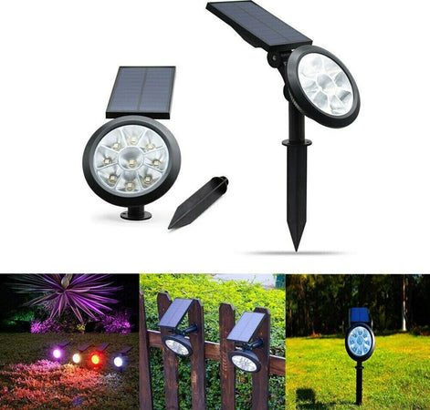 Faretto A Led Rgb Da Giardino Picchetto Con Pannello Solare Crepuscolare Wg-092 Articoli da Giardino > Illuminazione da esterno > Faretti da esterno Trade Shop italia - Napoli, Commerciovirtuoso.it