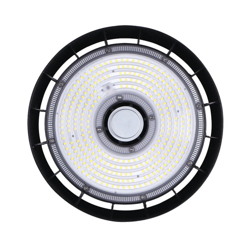 Faretto A Led Ufo Lampada Industriale 150w Luce Fredda 6500k Ip65 Fascio 90° Hb-150w-f