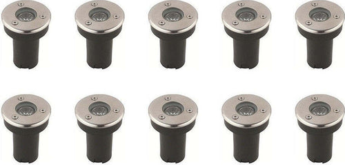 10pz Faretto Incasso 1w Led Esterno Segnapasso Calpestabile Luce Fredda Calda Articoli da Giardino > Illuminazione da esterno > Segnapassi Trade Shop italia - Napoli, Commerciovirtuoso.it