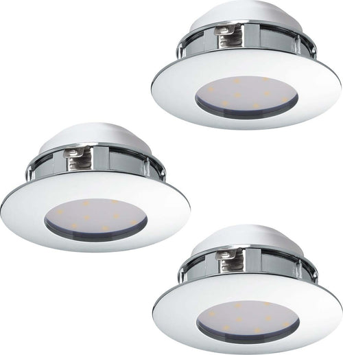 Faretto-Ad-Incasso-Contemporaneo-Pineda-In-Policarbonato-Cromo-3-Luci-Led-4,9W