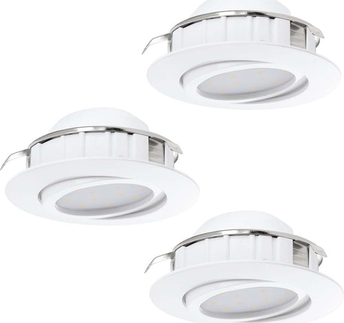 Faretto-Ad-Incasso-Contemporaneo-Pineda-Policarbonato-Bianco-3-Luci-Led-5,5W