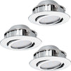 Faretto-Ad-Incasso-Contemporaneo-Pineda-Policarbonato-Cromo-3-Luci-Led-5,5W