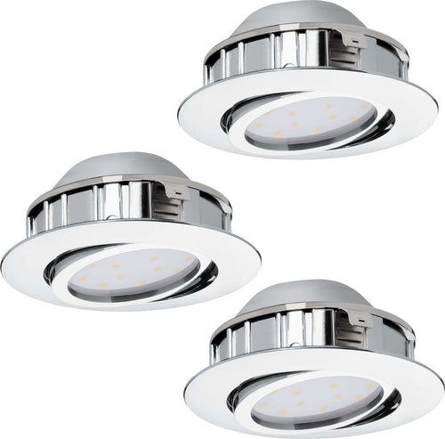 Faretto-Ad-Incasso-Contemporaneo-Pineda-Policarbonato-Cromo-3-Luci-Led-5,5W
