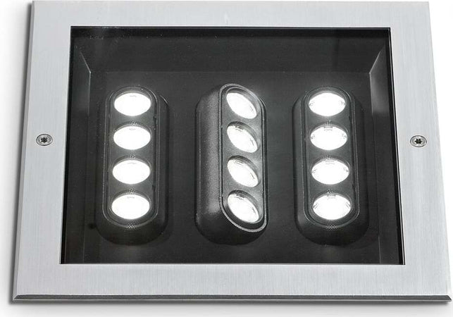 Faretto-Ad-Incasso-Contemporaneo-Taurus-Metallo-Grigio-Led-20W-3000K-Ip67
