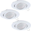 Faretto-Ad-Incasso-Contemporaneo-Tedo-In-Alluminio-Bianco-3-Luci-Gu10-4,6W