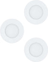 Faretto-Ad-Incasso-Moderno-Fueva-1-In-Metallo-Bianco-3-Luci-Led-2,8W-3000K
