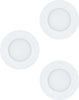 Faretto-Ad-Incasso-Moderno-Fueva-1-In-Metallo-Bianco-3-Luci-Led-2,8W-3000K