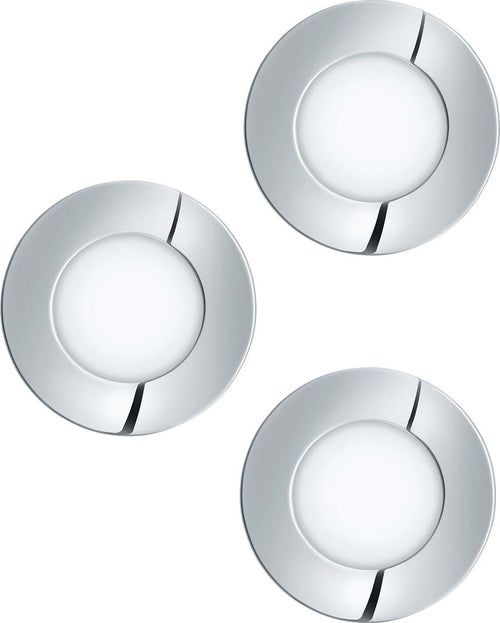 Faretto-Ad-Incasso-Moderno-Fueva-1-In-Metallo-Cromo-3-Luci-Led-2,8W-3000K