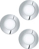 Faretto-Ad-Incasso-Moderno-Fueva-1-In-Metallo-Cromo-3-Luci-Led-2,8W-3000K