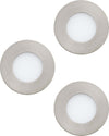 Faretto-Ad-Incasso-Moderno-Fueva-1-In-Metallo-Nichel-Satinato-3-Luci-Led-2,8W