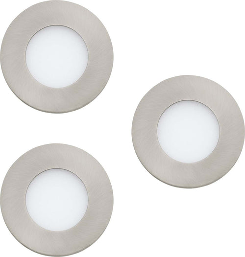 Faretto-Ad-Incasso-Moderno-Fueva-Z-In-Acciaio-Nichel-Satinato-3-Luci-Led-2,8W