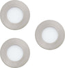 Faretto-Ad-Incasso-Moderno-Fueva-Z-In-Acciaio-Nichel-Satinato-3-Luci-Led-2,8W