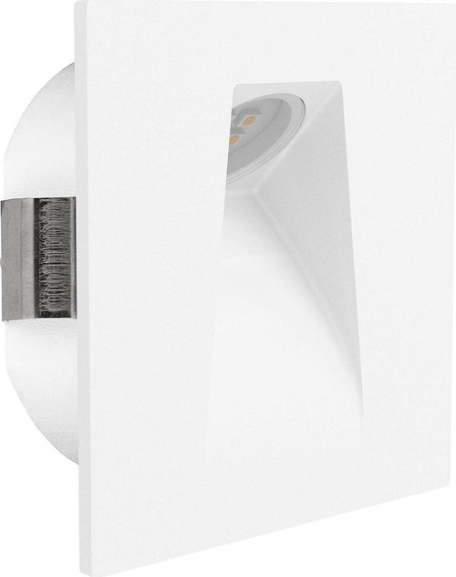 Faretto-Ad-Incasso-Moderno-Mecinos-In-Acciaio-Bianco-Led-Integrato-2W-3000K