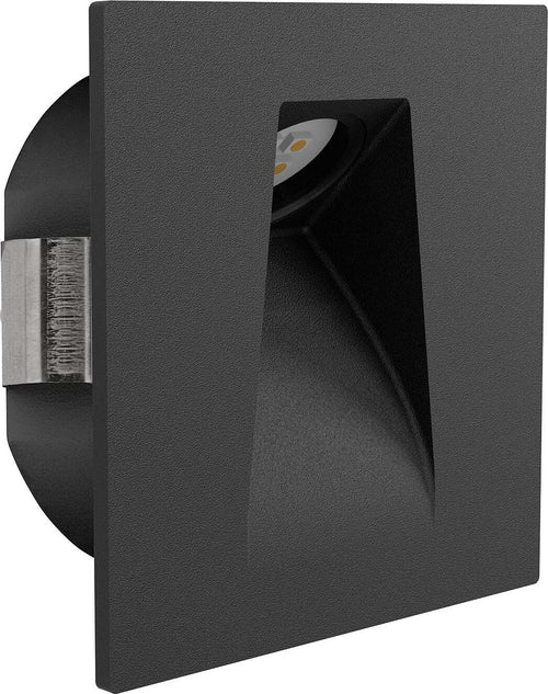 Faretto-Ad-Incasso-Moderno-Mecinos-In-Acciaio-Nero-Led-Integrato-2W-3000K