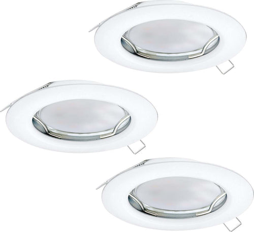 Faretto-Ad-Incasso-Moderno-Peneto-In-Acciaio-Bianco-3-Luci-Gu10-2,8W