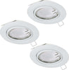 Faretto-Ad-Incasso-Moderno-Peneto-In-Acciaio-Bianco-3-Luci-Gu10-4,6W