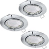 Faretto-Ad-Incasso-Moderno-Peneto-In-Acciaio-Cromo-3-Luci-Gu10-4,6W