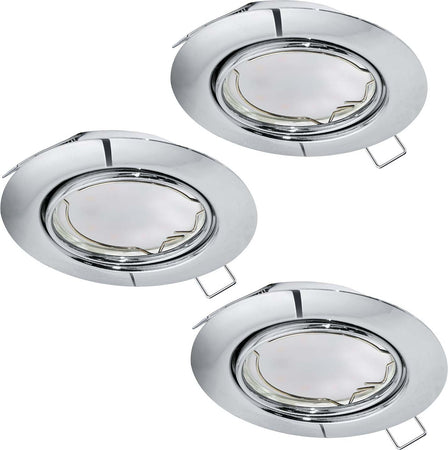 Faretto-Ad-Incasso-Moderno-Peneto-In-Acciaio-Cromo-3-Luci-Gu10-4,6W